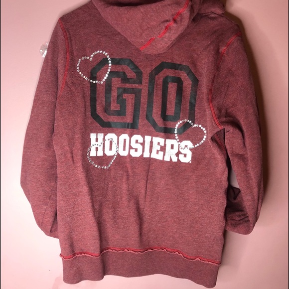 Pink Victoria’s Secret Indiana College hoodie - Picture 5 of 6